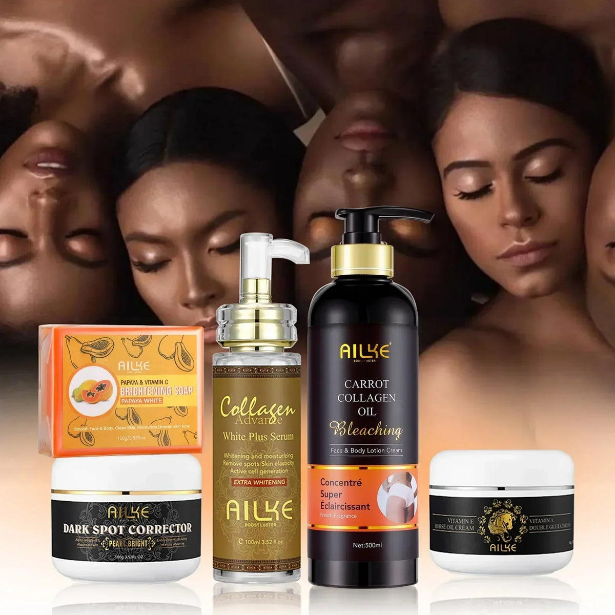 Collagen Skin Care - Even Tone & Dark Spot Removal for Diverse Skin