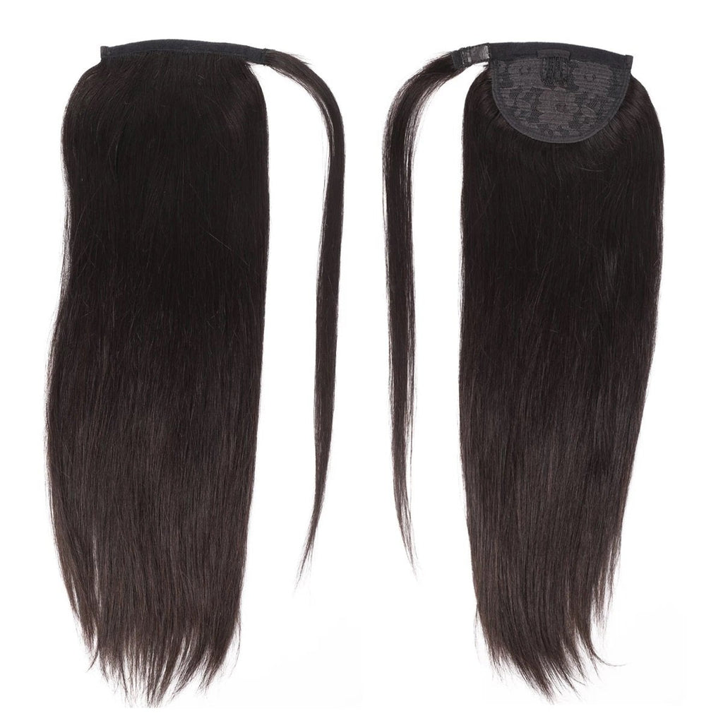 Queue de cheval cheveux raides couleur noire naturelle